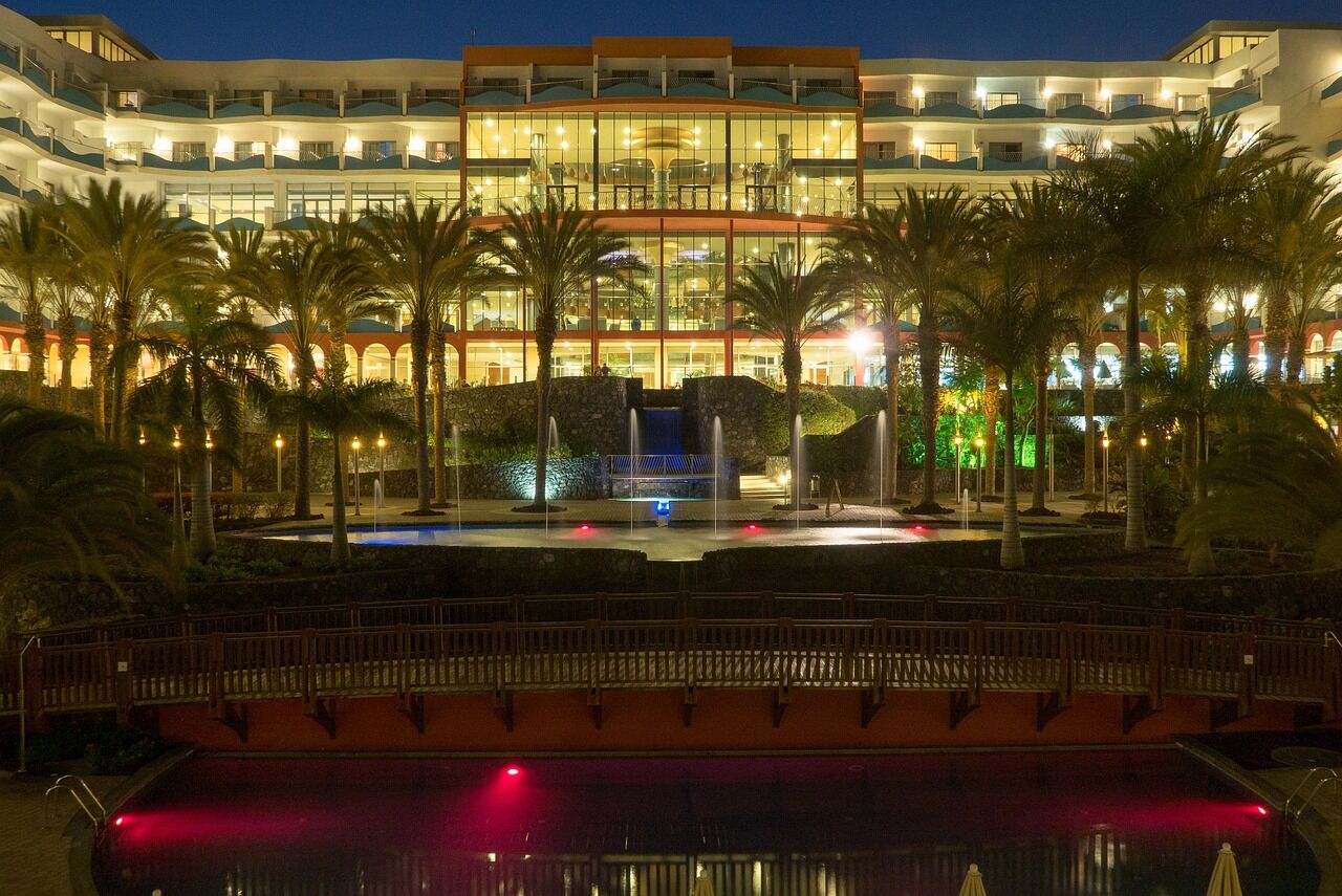 Hotel Lighting At Night 